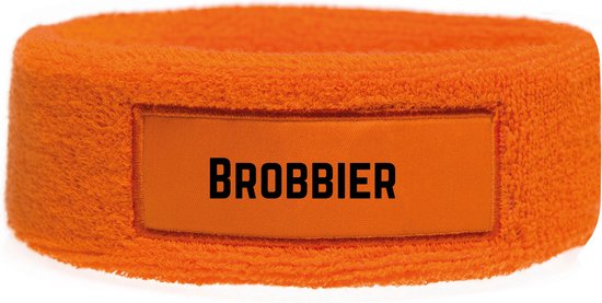 Zweetband - Oranje - Brobbier