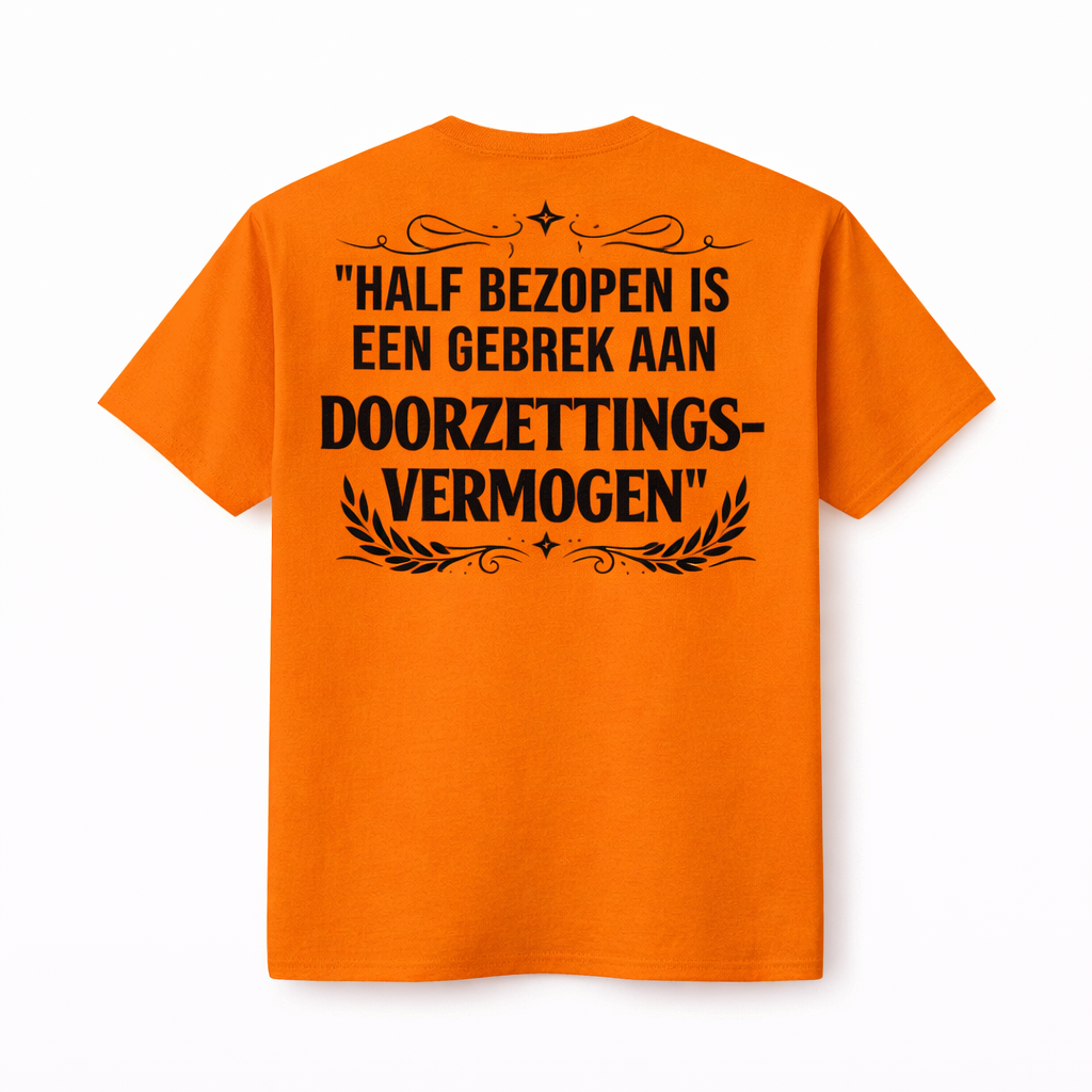 Shirt - Oranje - Doorzettingsvermogen