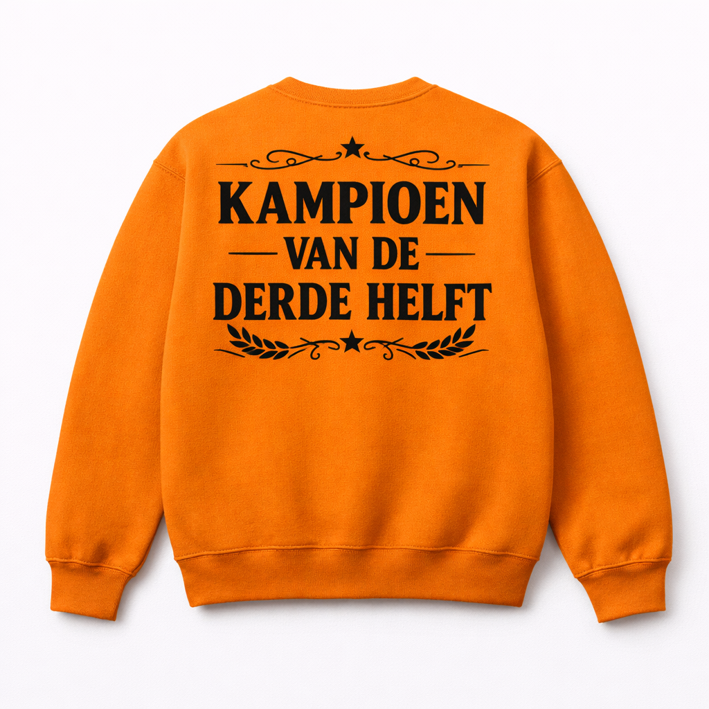 Sweater - Oranje - Kampioen 3e Helft