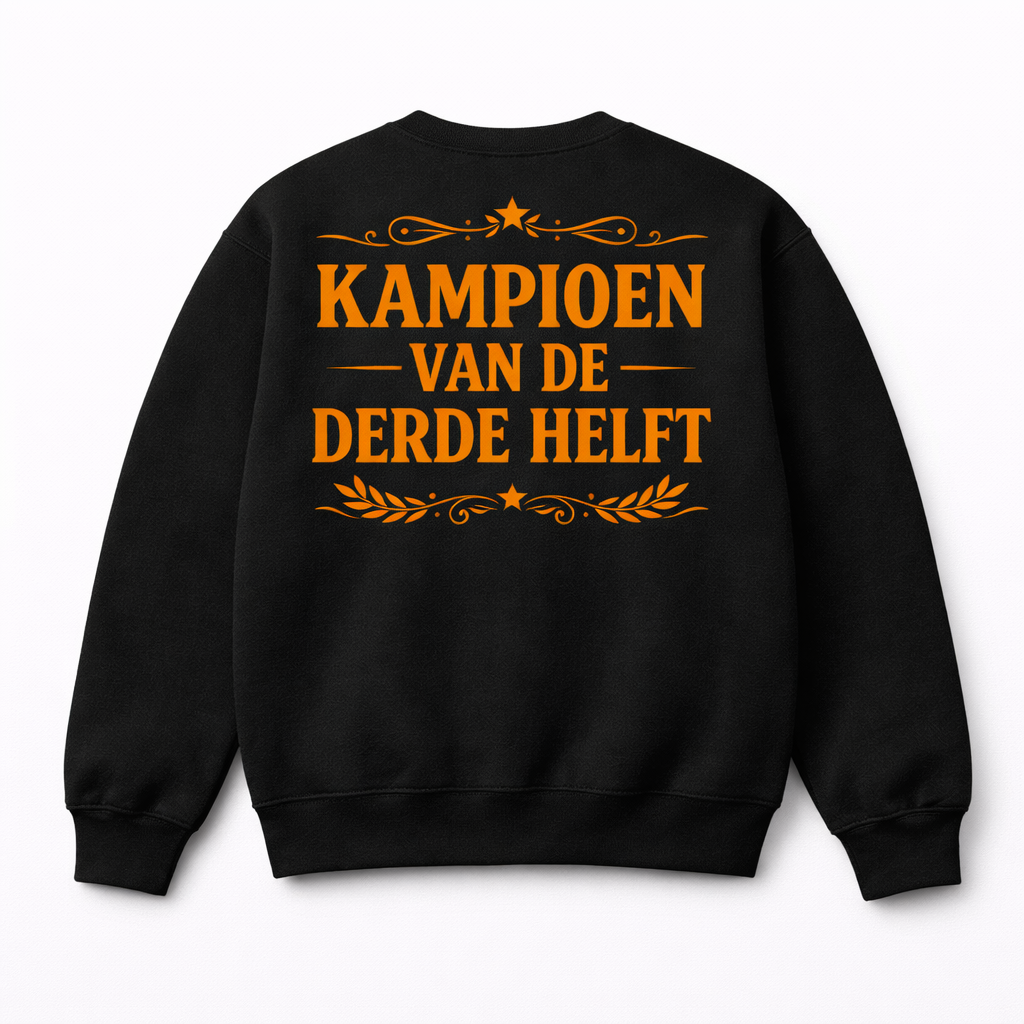 Sweater - Zwart - Kampioen 3e Helft