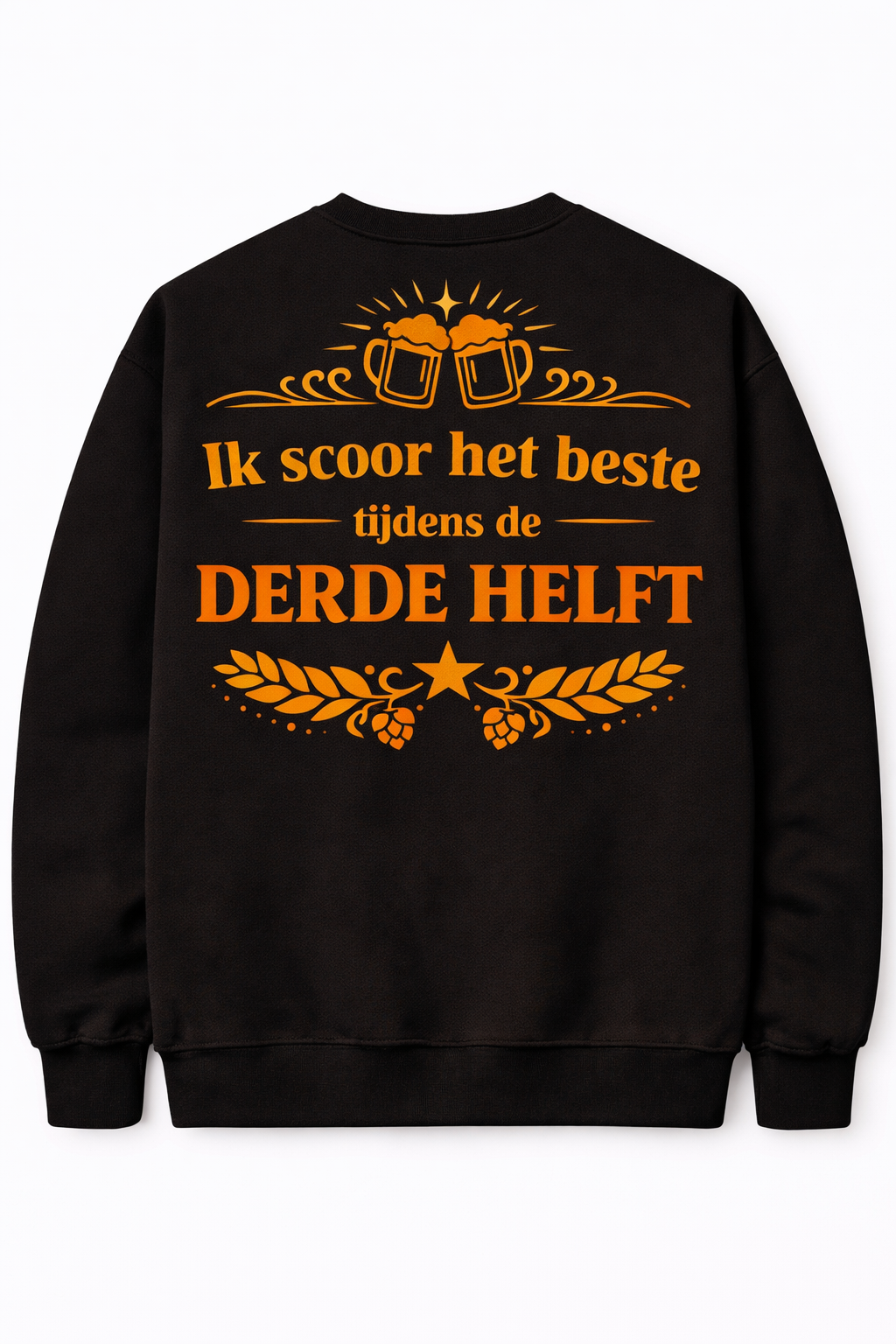 Sweater - Zwart - Derde helft quote