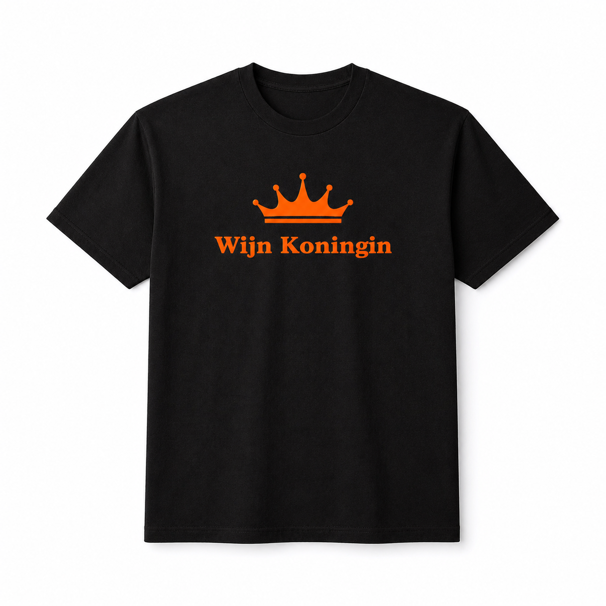 Shirt - Zwart - Wijn Koningin