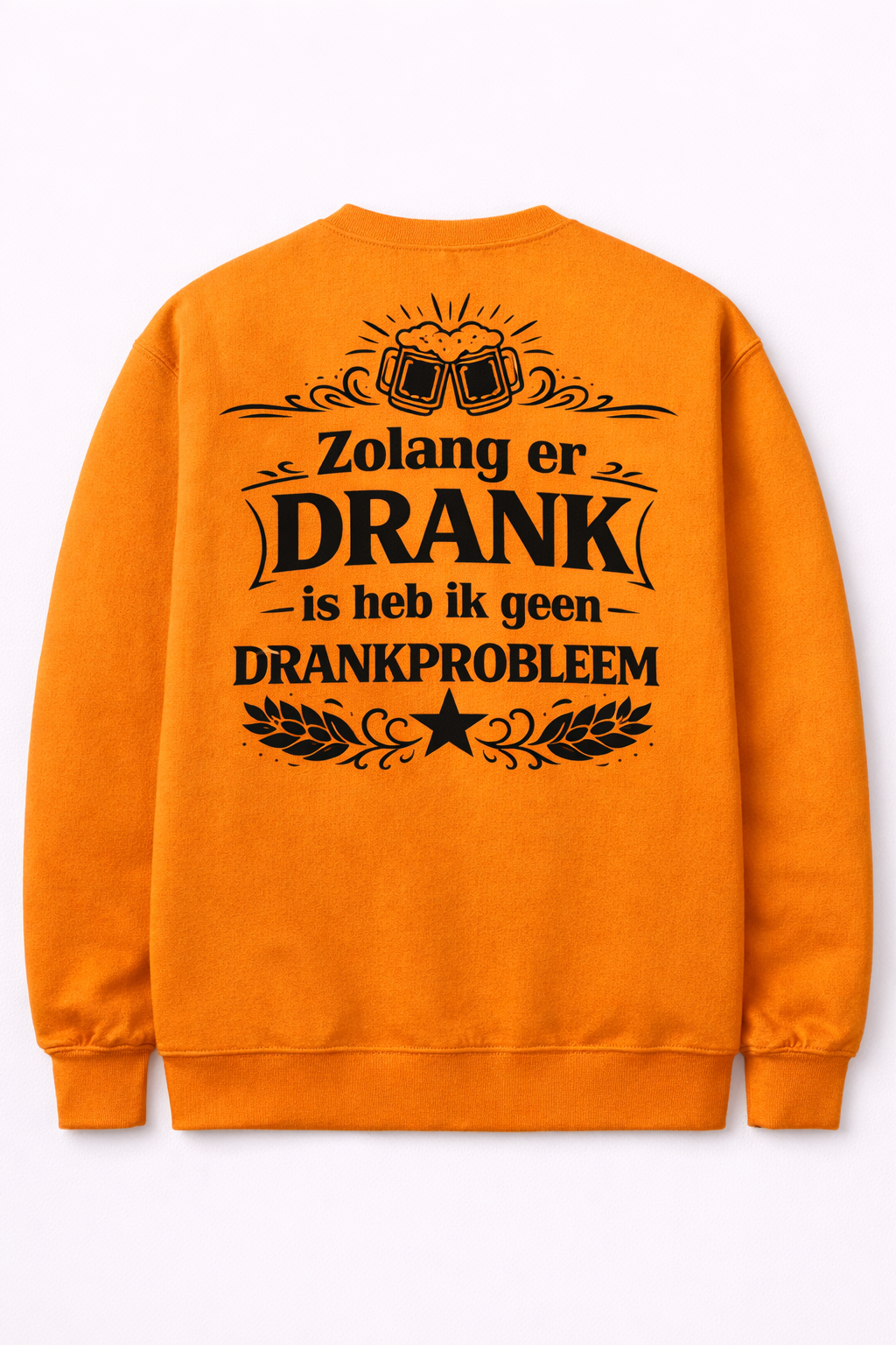 Sweater - Oranje - Drankprobleem