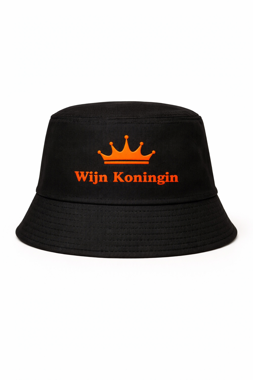 Buckethat - Zwart - Wijn Koningin - One Size