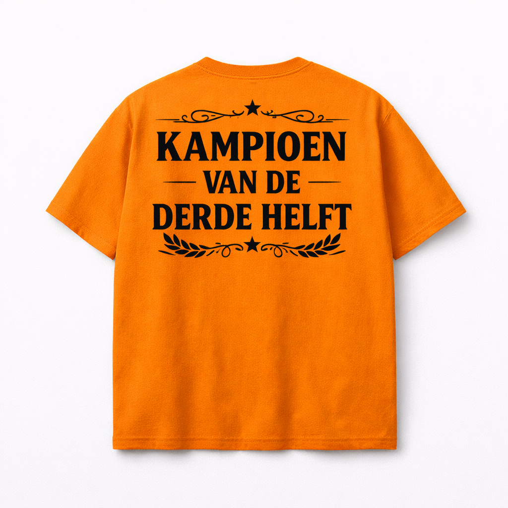 Shirt - Oranje - Kampioen 3e Helft