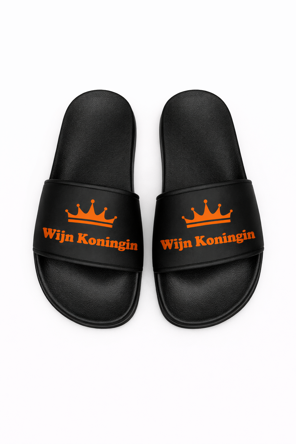 Slippers - Zwart - Wijn Koningin